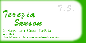 terezia samson business card