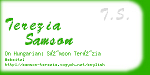 terezia samson business card